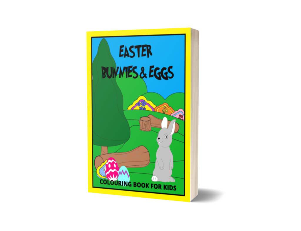 Easter Bunnies & Eggs Colouring Book For Kids