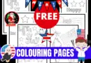 4th of July Colouring Pages
