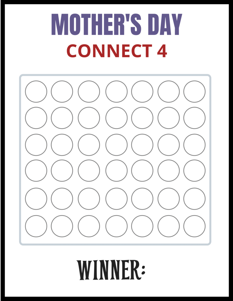 Mothers Day Connect 4