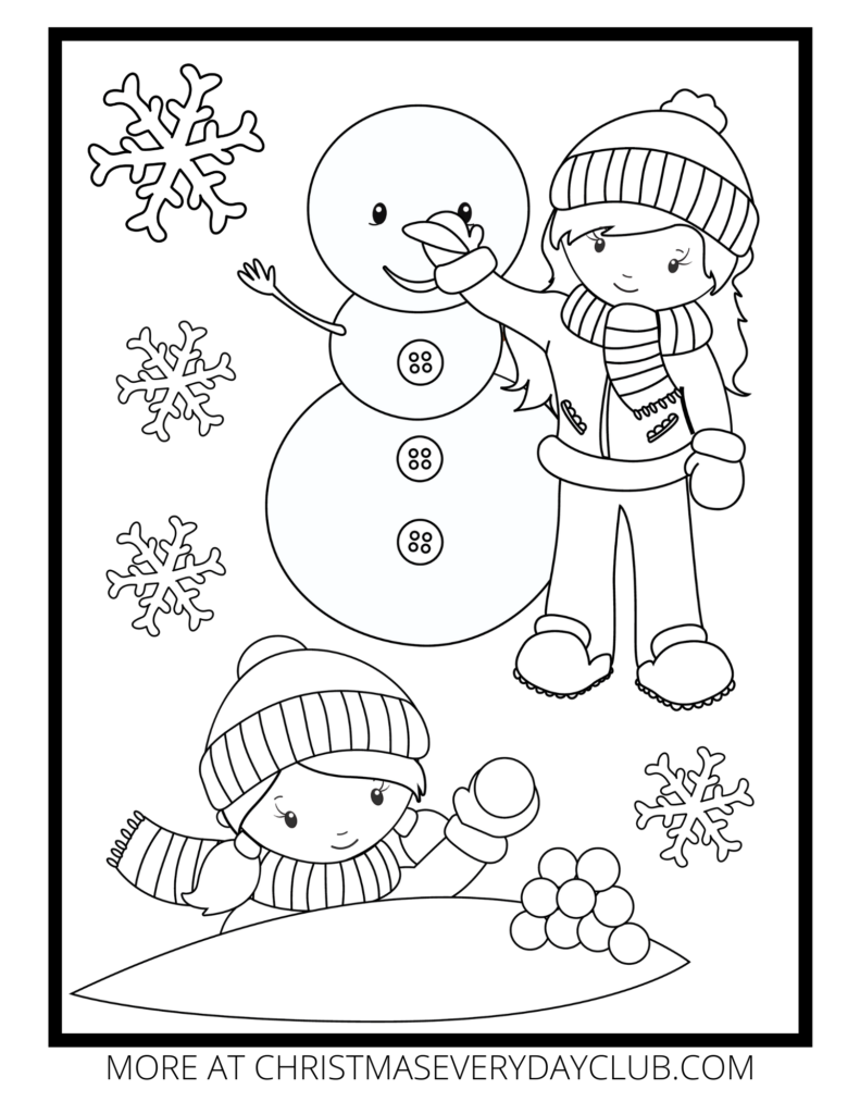 Free Christmas Colouring Pages For Kids