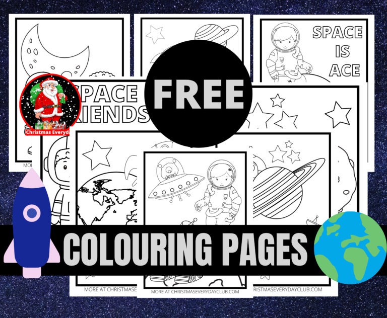 Free Space Colouring Pages