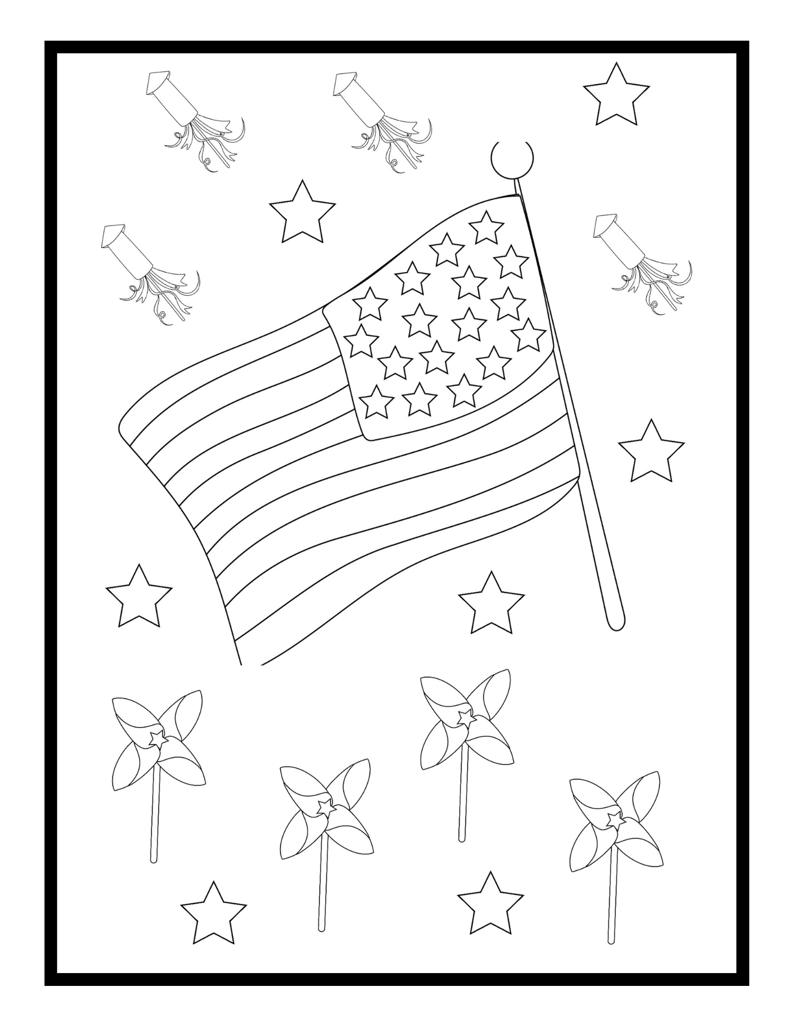 Free 4th Of July Coloring Pages For The Patriotic - Christmas Everyday Club