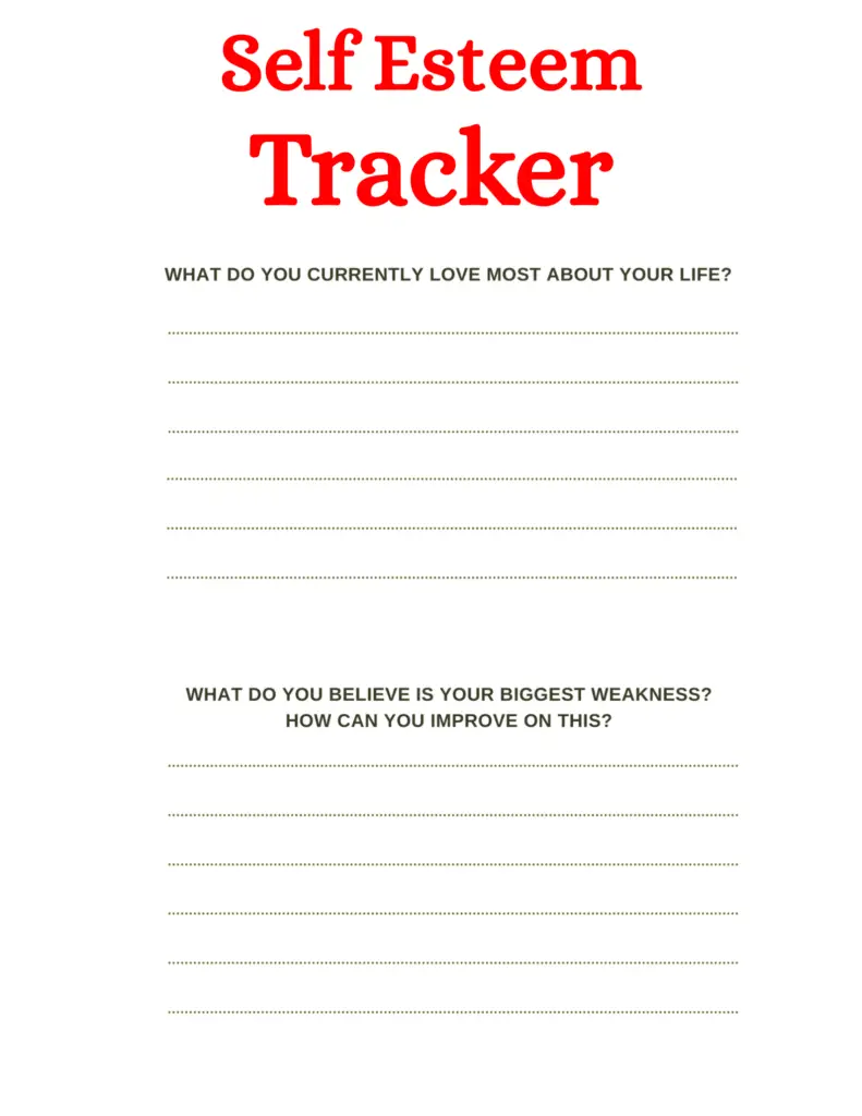 Self Esteem Tracker