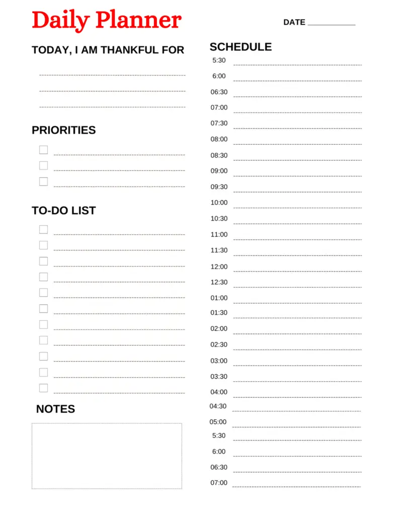 Daily Planner