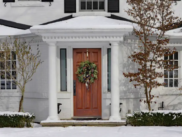 front door for Christmas