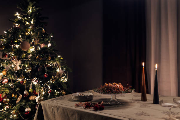 christmas colors table 