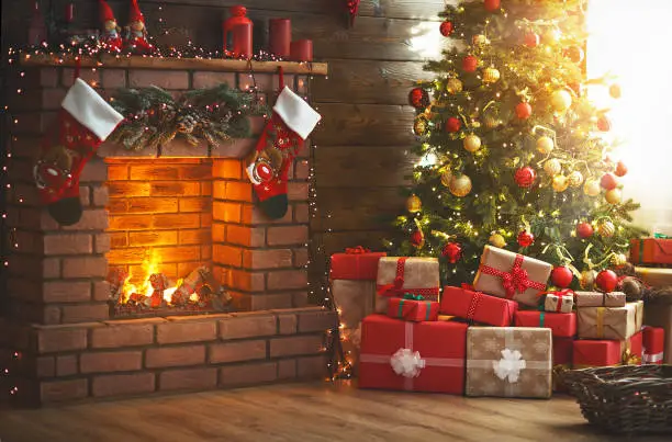 fireplace for Christmas