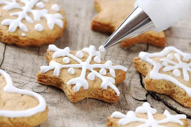 Christmas cookie decorating