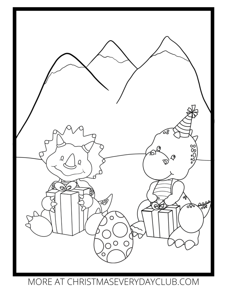 Free Dinosaur Colouring Pages