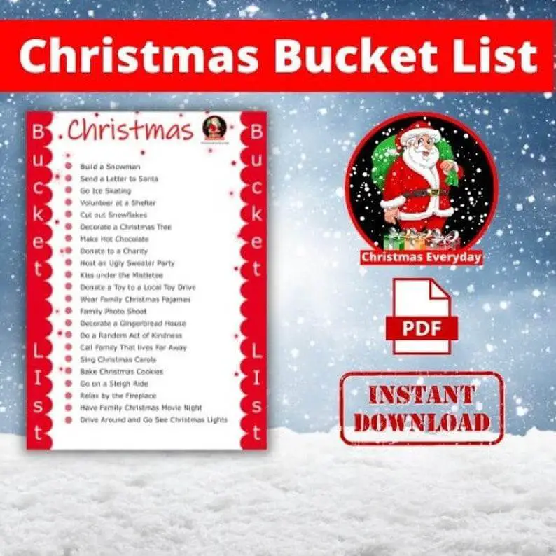 Christmas Bucket List Game
