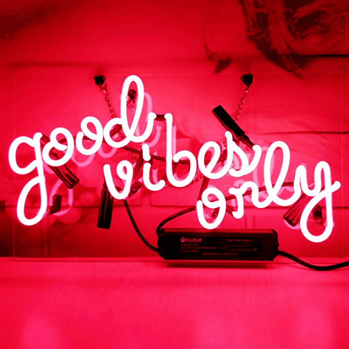 Caicaiduo "Good Vibes Only" Neon Sign