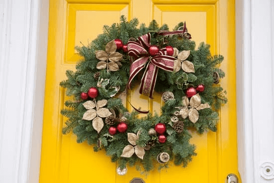 Door Cork Christmas wreath