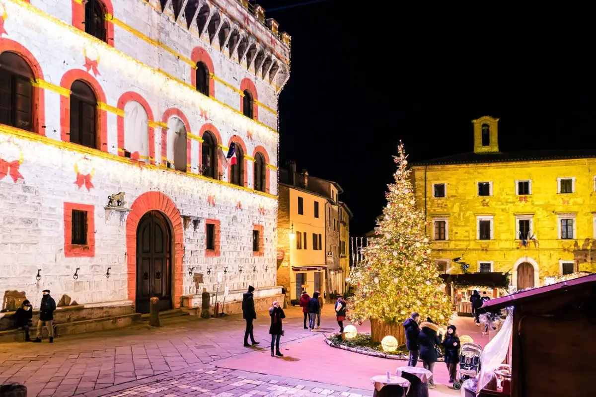 Piazza Maggiore and the Christmas tree