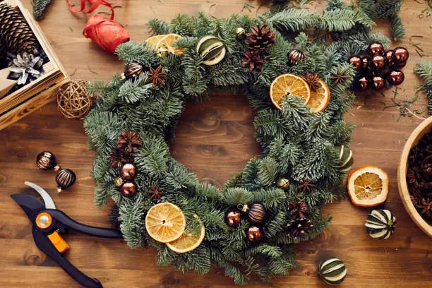 Pine Cone Wreath