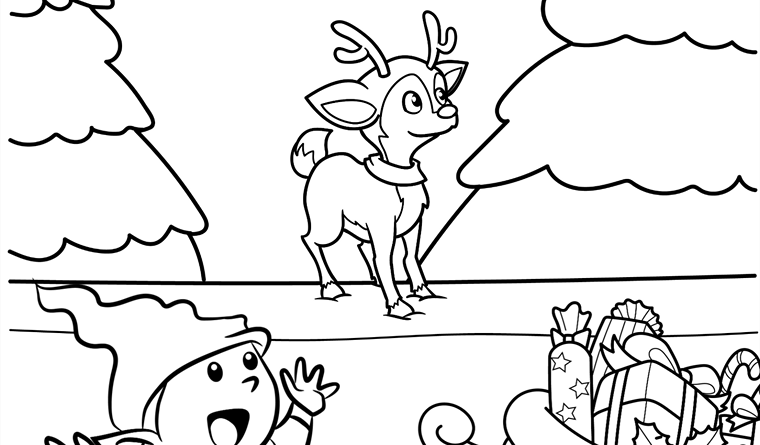 Christmas Coloring Pages Kept My Kids off the Naughty List