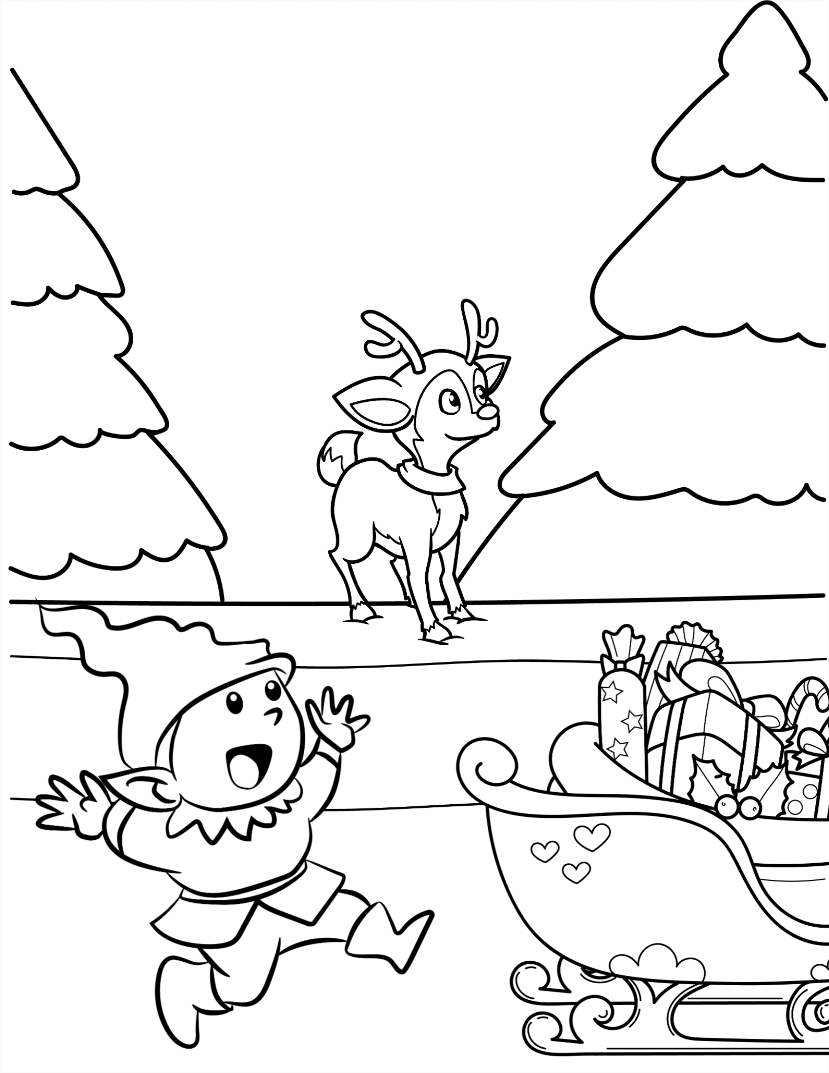 Christmas Coloring Pages Kept My Kids off the Naughty List