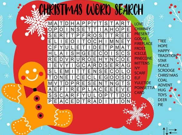Festive Jingles Word Search Puzzles