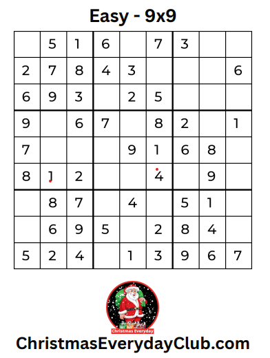 Sudoku Puzzles for Holiday Cheer