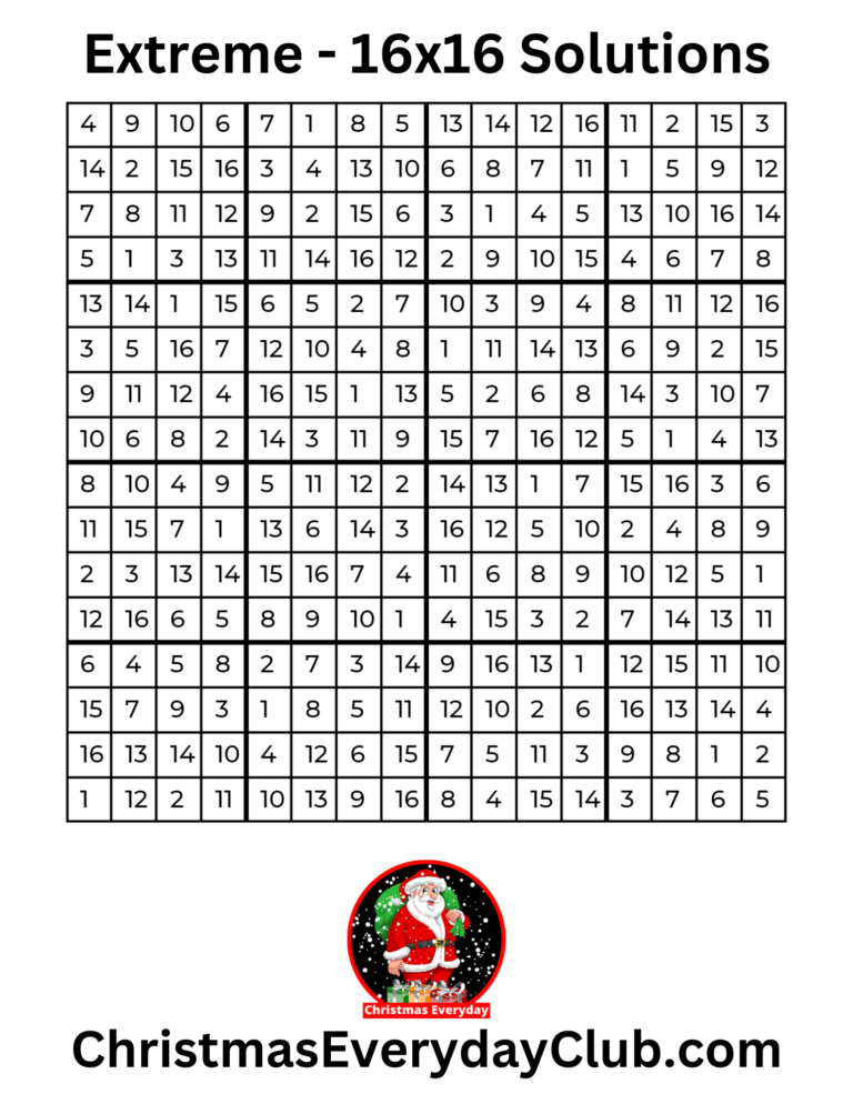 Sudoku to Beat Christmas Stress