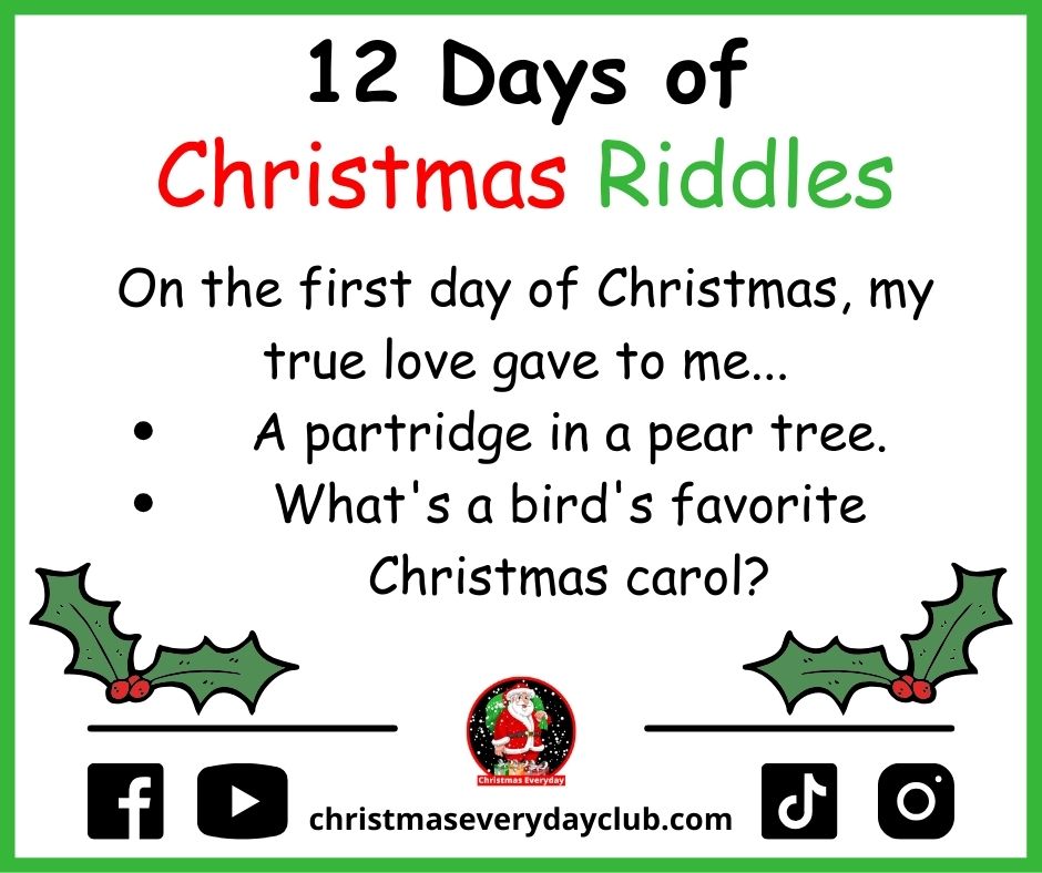 12 Days of Christmas Riddles