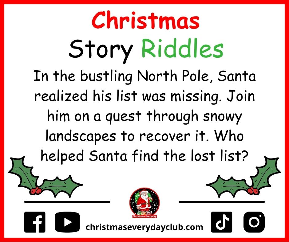 Christmas Story Riddles