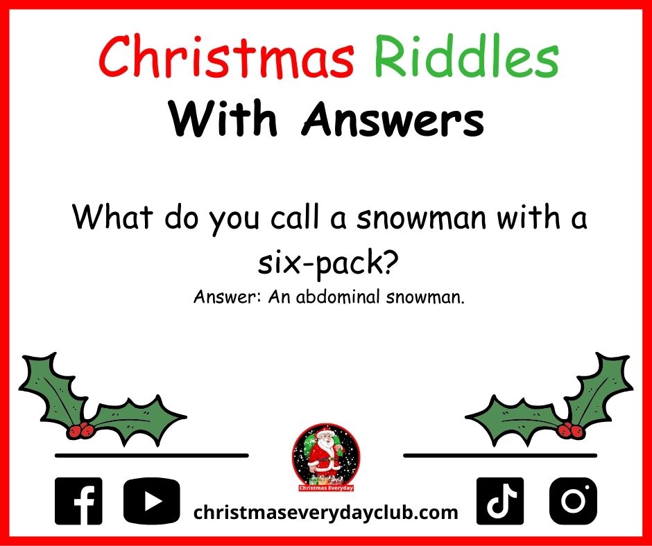 Funny Christmas Riddles with Answers